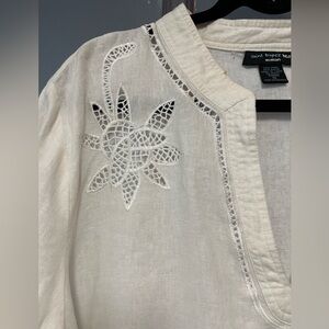 Saint Tropez West White embroidered Blouse